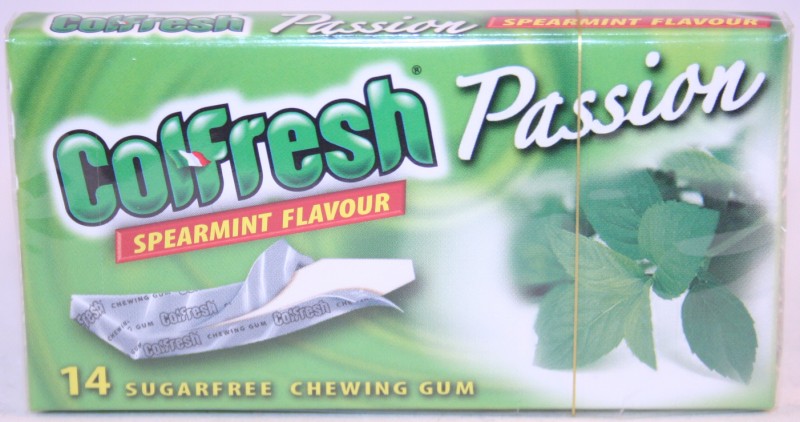 2013 Colfresh Passion Spearmint 14 sticks Chewing Gum